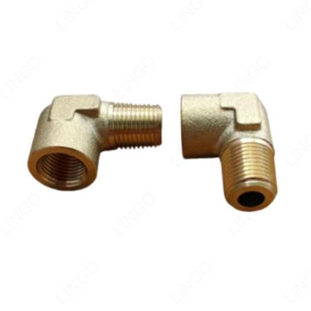Brass 90° Male-Female Elbow – Precision CNC Machined Street Elbow Fitting
