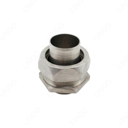 CNC Stainless Steel Compression Hose Fitting – Precision Machined Hydraulic Connector