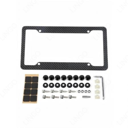 Carbon Fiber License Plate Frame for Automobile