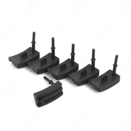 Curved Rubber Anti-Vibration Pad – Shock Absorbing Block with Positioning Stud