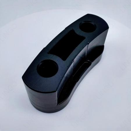 Curved Rubber Bumper with Mounting Holes – Industrial Shock‑Absorbing Anti‑Collision Pad