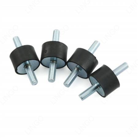 Custom Double Stud Rubber Vibration Mount – Dual Thread Anti-Vibration Isolator
