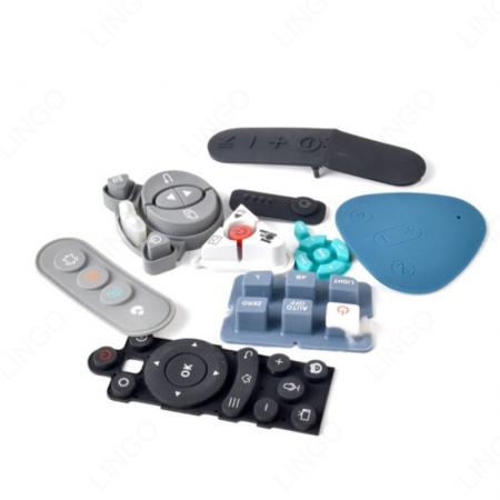Custom Multi-Style Silicone Rubber Keypad, Mixed Tactile Conductive Button Mat Samples