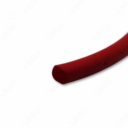 Custom Size Red Foam Silicone Round Weather Seal Strip
