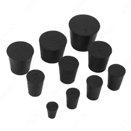 Custom Tapered Solid Rubber Stoppers – Compression Fit Sealing Plugs