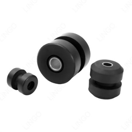 Double Convex Rubber Shock Mount – Sandwich Type Anti-Vibration Isolator with Metal Sleeve