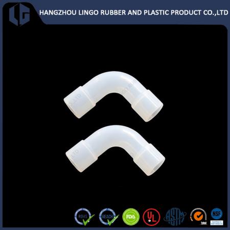 Excellent Chemical Stability Transparent Silicone Rubber 90° Elbow Hose