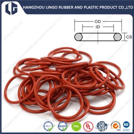 FVMQ 70A Durometre Red Rubber O-Ring Sealings