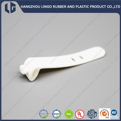 High Elastic Soft White Silicone Rubber Strap
