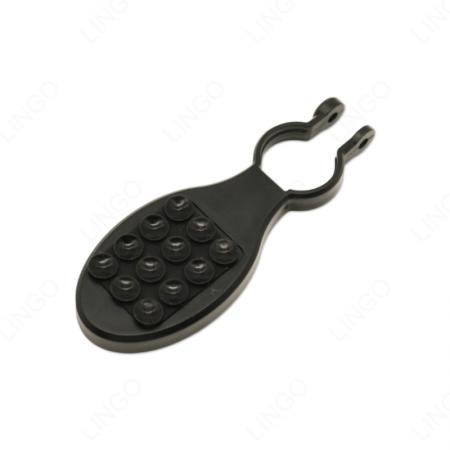 Injection Molded Elastic Arm Plastic Bracket, Grid Reinforced Clip Component