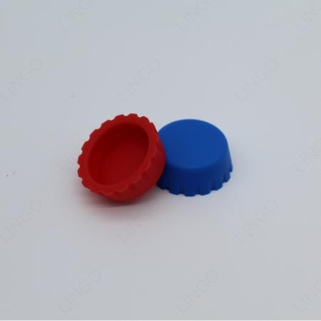 Knurled Silicone Bottle Cap Cover, Multi-Color Protective Silicone Bottle Top Sleeve