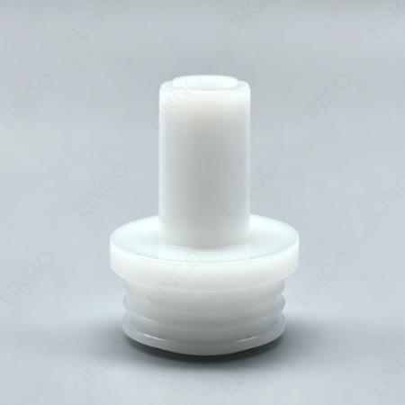 Male Thread Step‑Locating Plastic Nozzle – Straight‑Through Injection Molding Connector