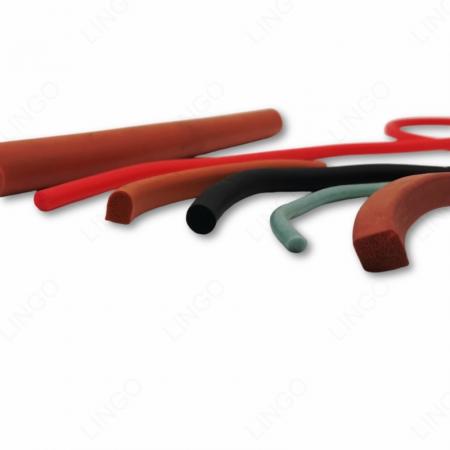 Multi Color Solid & Foam Silicone Round Cord Flat Seal Strip Custom Series