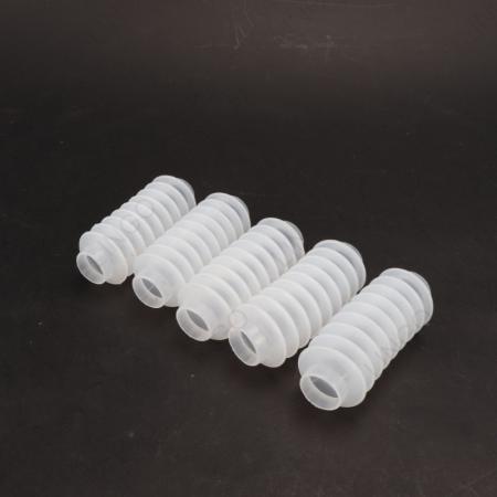 Multi-Corrugated Silicone Bellows – Semi-Transparent Telescopic Expansion Tube