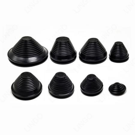 Multi-Rib Tapered Rubber Grommet – Cable Entry Seal for Panels and Enclosures