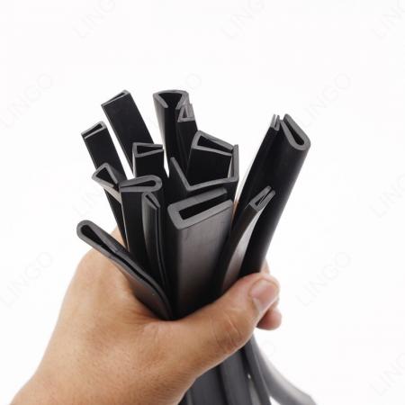 Multi Size Black U-Shaped Rubber Edge Trim Seal Strip For Metal Sheet Protection