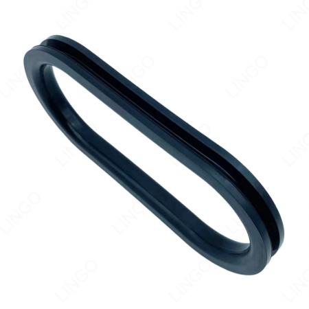 Oblong Double Lip Rubber Grommet, Waterproof Elongated Wire Hole Seal