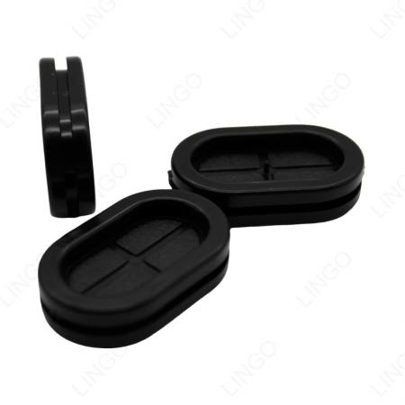 PVC Grommet – Round Split Cable Pass Through Wire Protection Bushing for Electronics