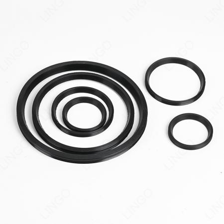 Plumbing Grade Assorted Dual Groove Rubber Seal Kit, EPDM Waterproof Flange Gasket