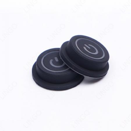Round Power Symbol Silicone Button – Conductive Rubber Switch Cap
