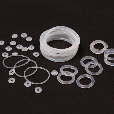 Semi-Transparent Silicone Flat Washer Set – Multi-Size O-Ring & Sealing Gasket Assortment