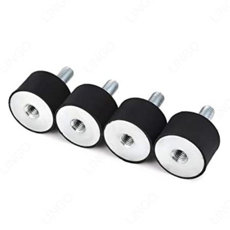 Single Stud Female Thread Rubber Mount – Cylindrical Vibration Damper for Equipment