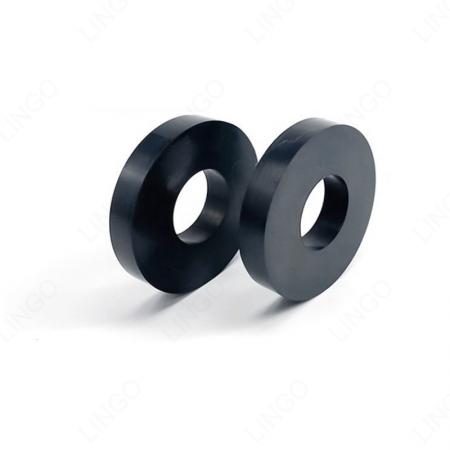 Solid Black Rubber Washer – Thick Round Spacer Gasket for Shock Absorption
