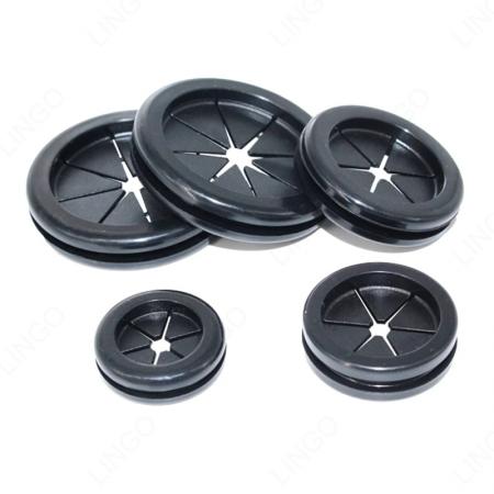 Split Rubber Cable Grommet – Multi-Size Wire Hole Seal Protector