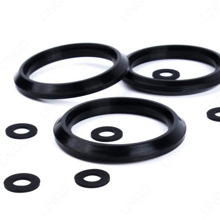 Tapered Rubber Seal Gasket Kit – Mixed Size Convex Flange Washer Assortment