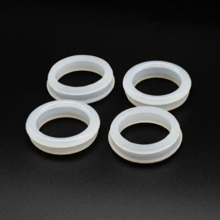 Transparent Silicone Grommet, Rubber Cable Protector Gasket for Wire Hole Sealing