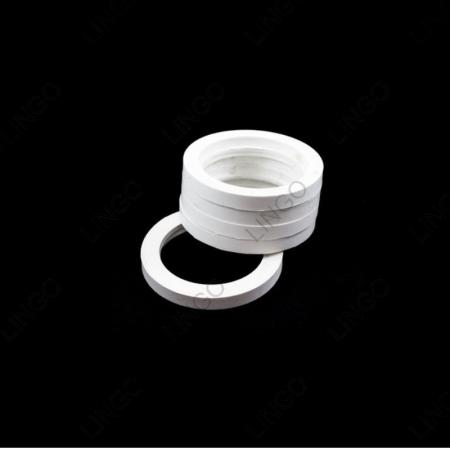 White PTFE Flat Sealing Washers, Corrosion Resistant Teflon Gaskets